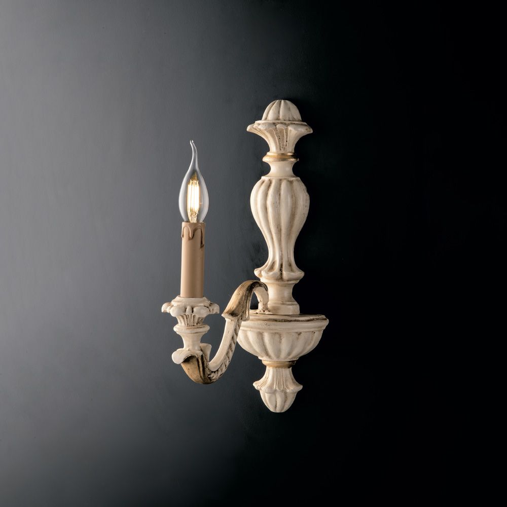 Applique moderno design shabby chic bianco e rosa a 1 luce stf 0085 Applique moderno design shabby chic bianco e rosa a 1 luce stf 0085