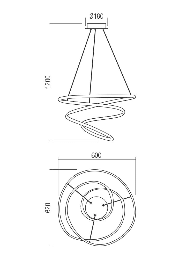 Lampadario Sospensione LED SINTRA D50/60