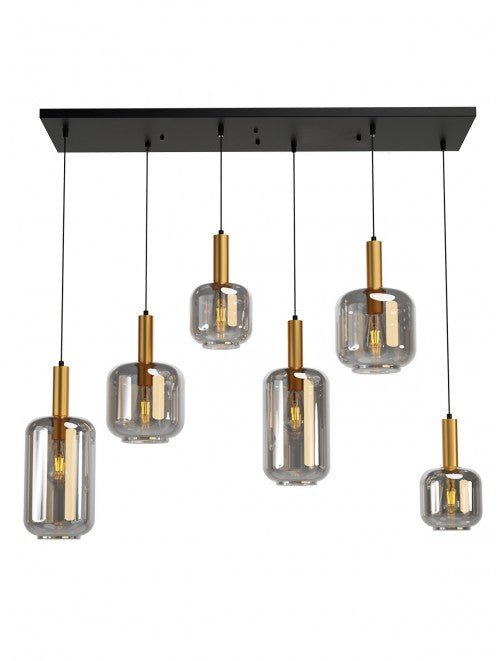 Lampadario moderno Sospensione 6 Luci Brina