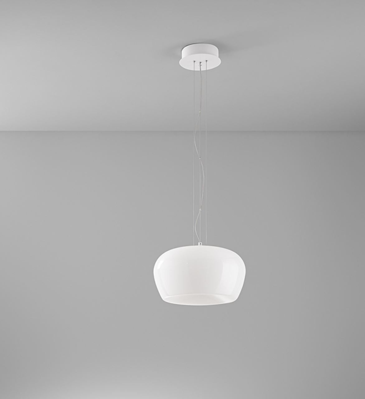 Lampadario sospensione Kave in Vetro Specchiato Fumè Led 20w 3000k