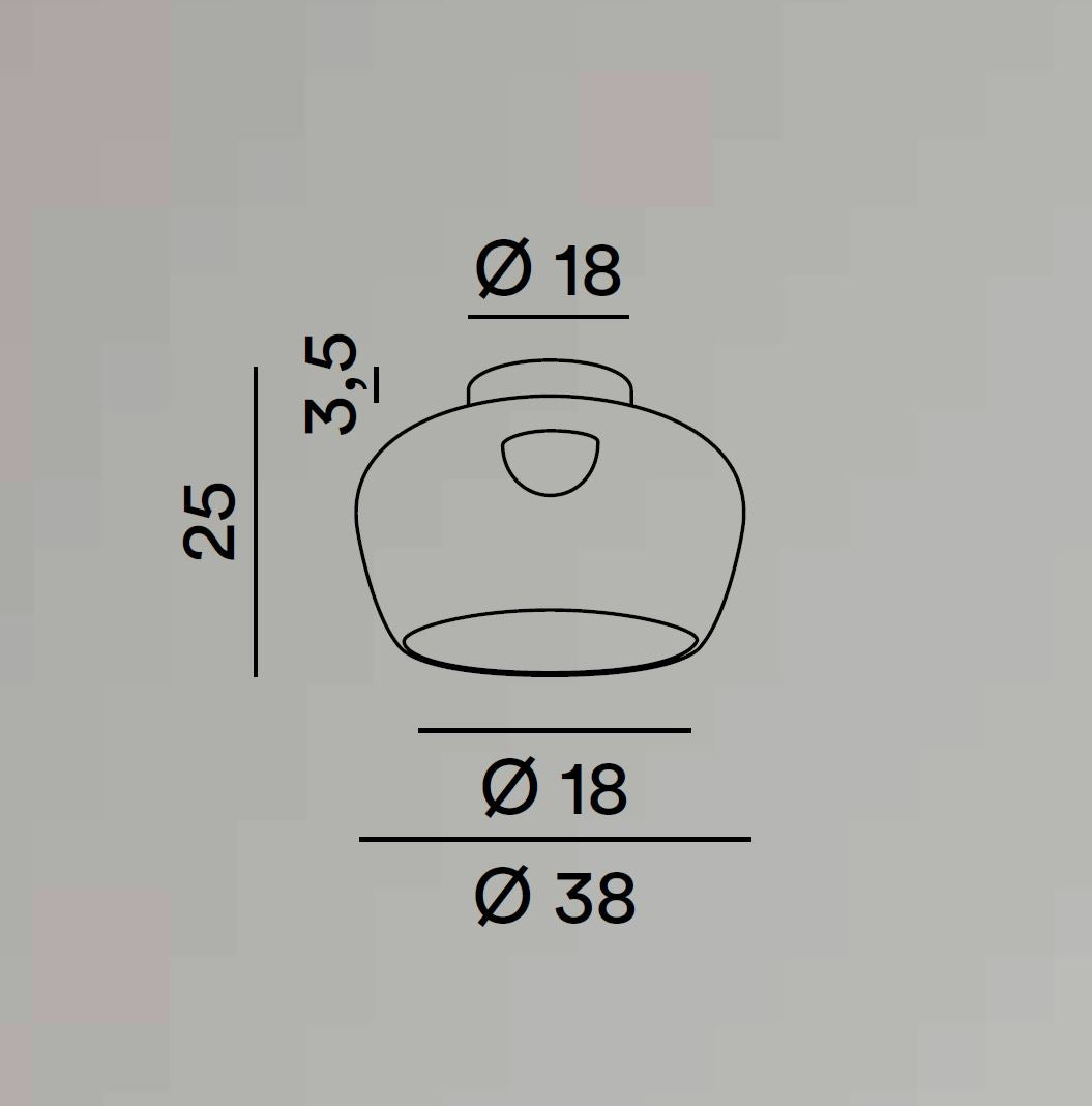 Plafoniera da Soffitto kave LED 20W 3000K