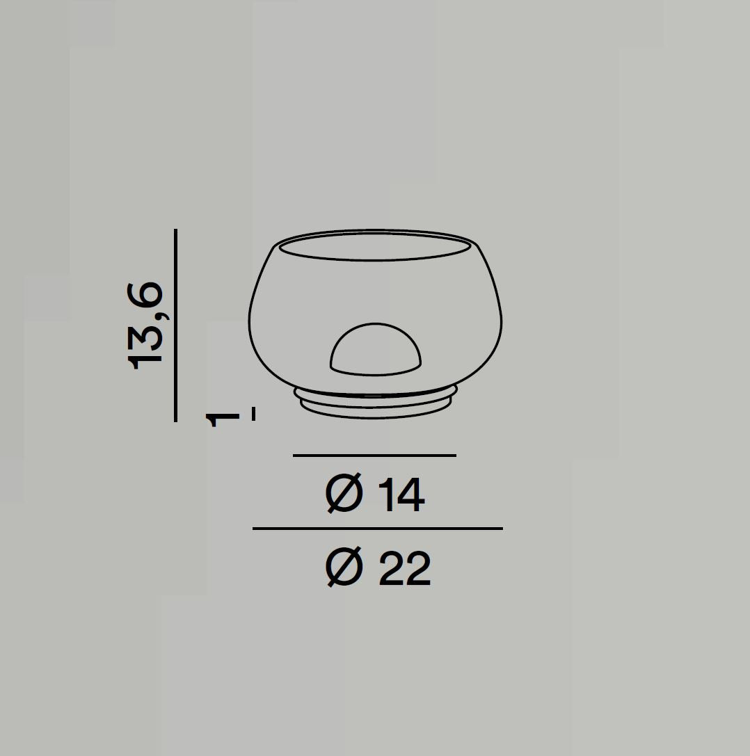 Lampada da tavolo Kave LED 12W 3000K