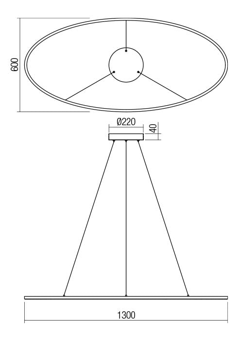 Leo Singolo Anello REDO GROUP – Sospensione a LED