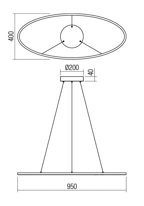 Leo Singolo Anello REDO GROUP – Sospensione a LED