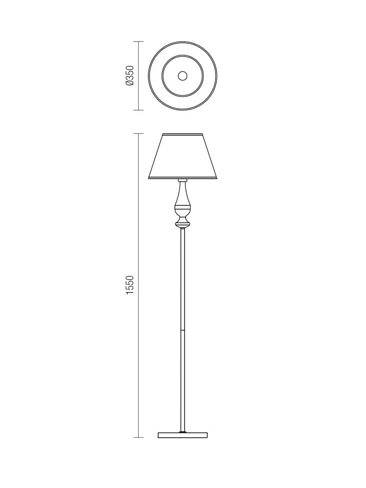 Lampada da Terra Piantana Fabiola