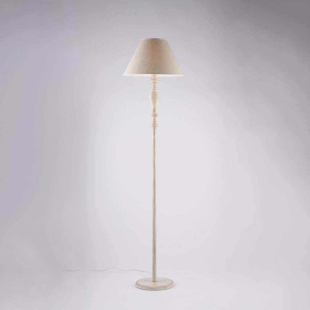 Piantana shabby chic bianco tortora 1 luce CASCINA BL265-PH-BT