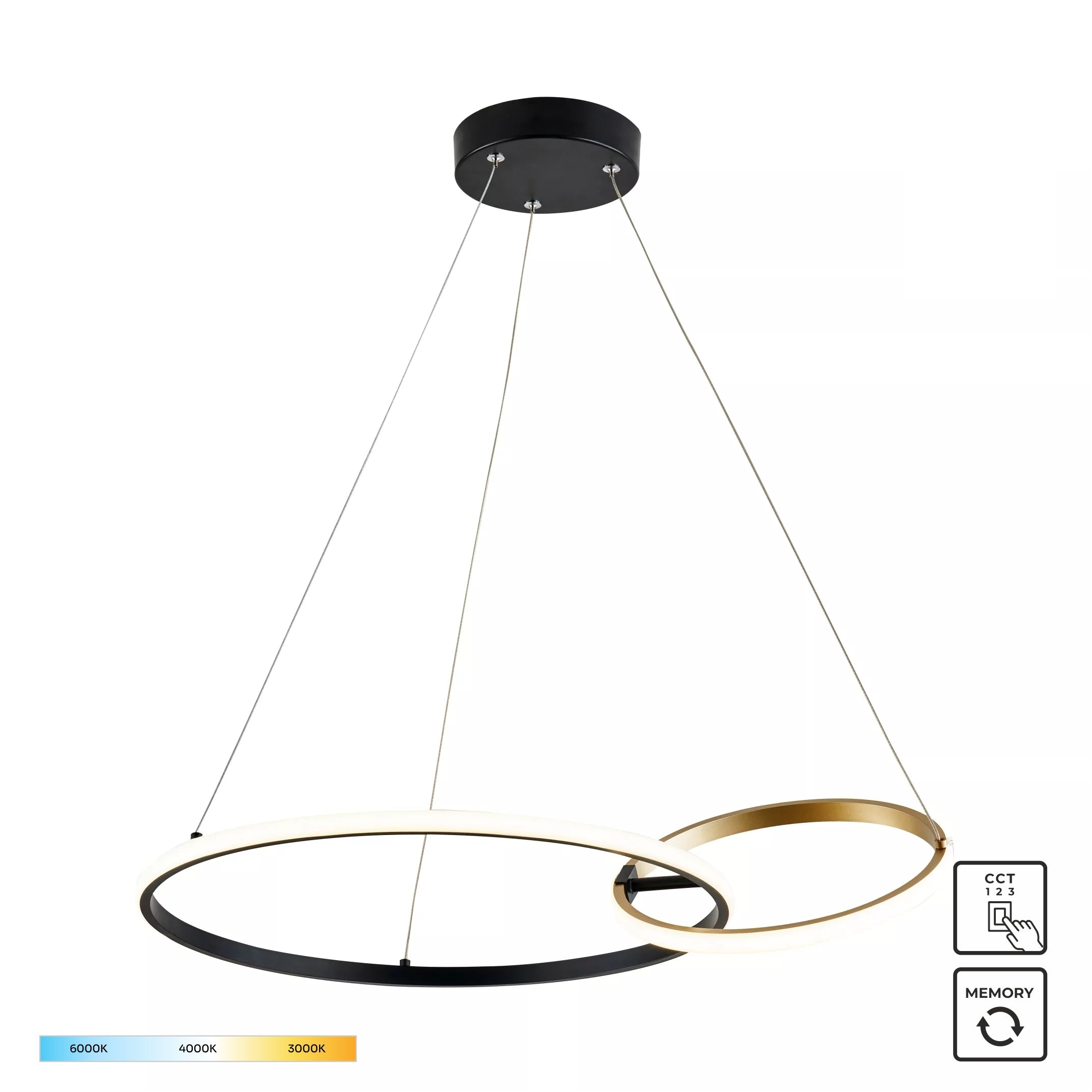 Lampadario Sospensione LED  20002P-GD