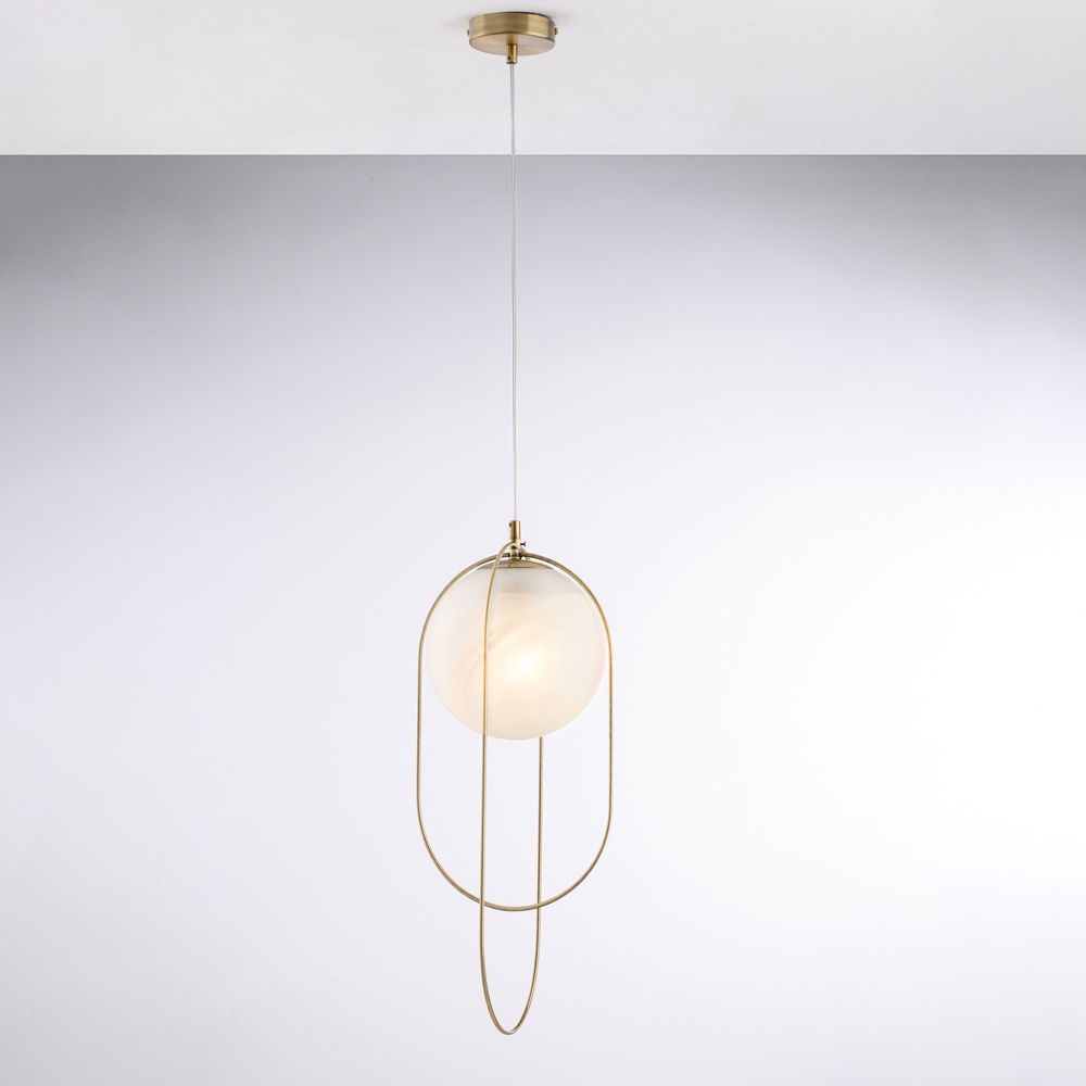 Lampadario contemporaneo bronzo 1 luce ERIK BL277-S1-BRZ