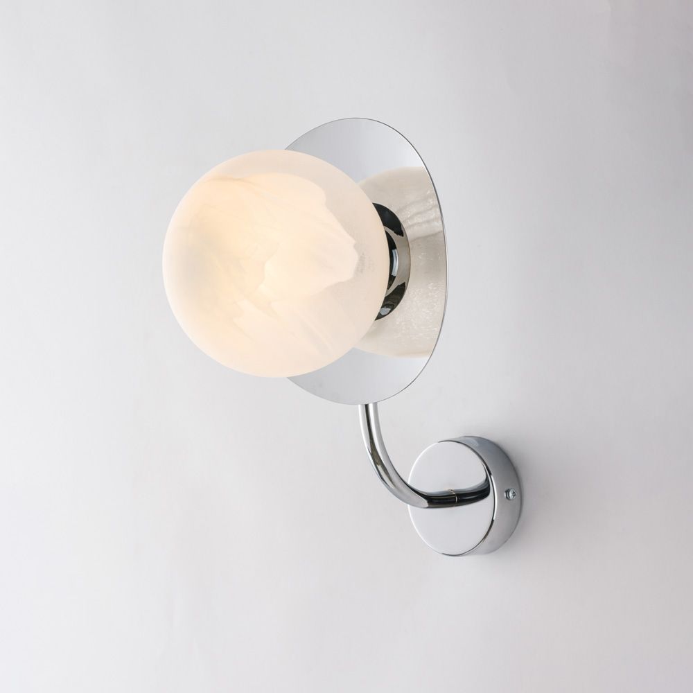 Applique contemporanea cromo 1 luce SELENE BL281-AP1-CR