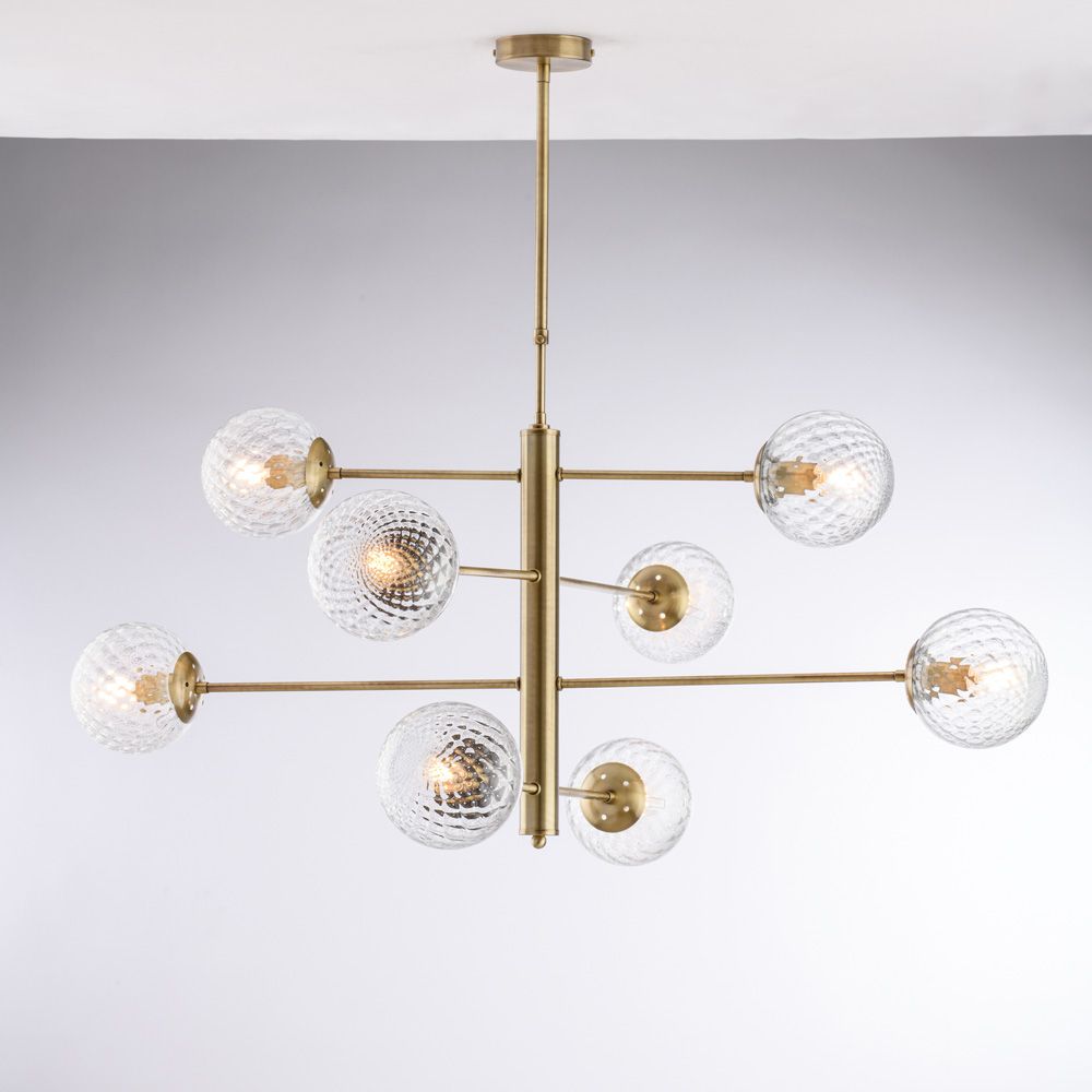 Lampadario contemporaneo bronzo 8 luci DEMETRA BL279-8-BRZ