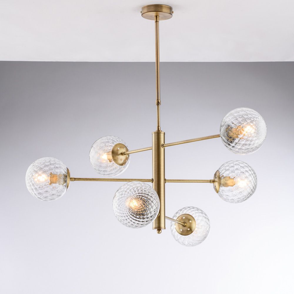 Lampadario contemporaneo bronzo 6 luci DEMETRA BL279-6-BRZ