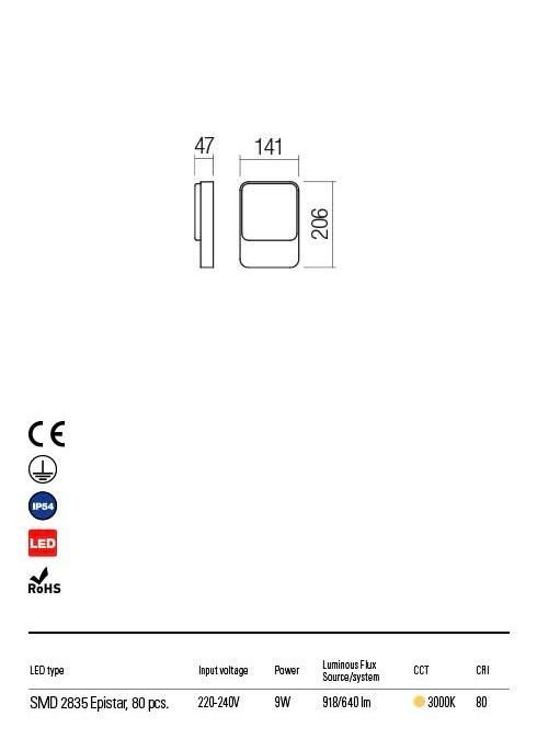 COLIN REDO GROUP applique per esterni bianco