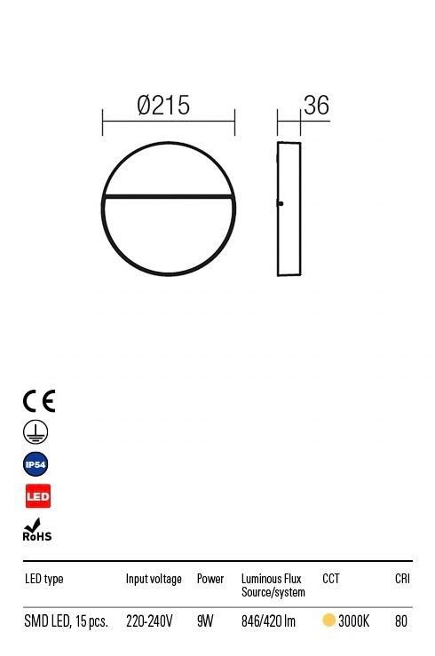 EVEN 9624 REDO GROUP applique per esterni