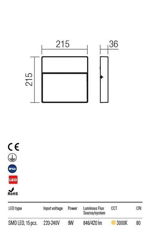 EVEN 9627 REDO GROUP applique per esterni