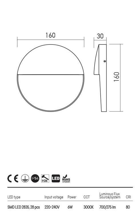 LANDER 90477 REDO GROUP applique per esterni