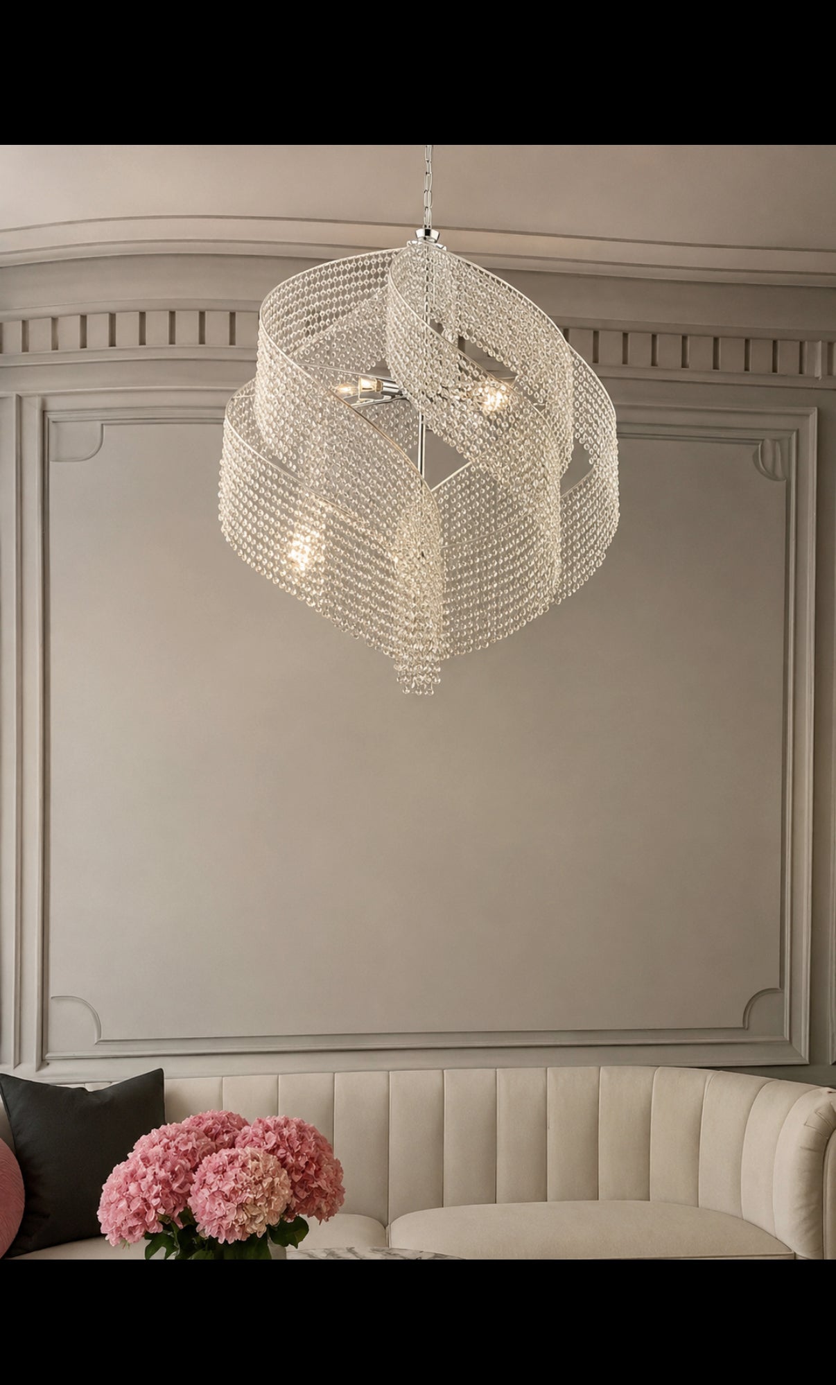 Lampadario in Cristallo Aurora