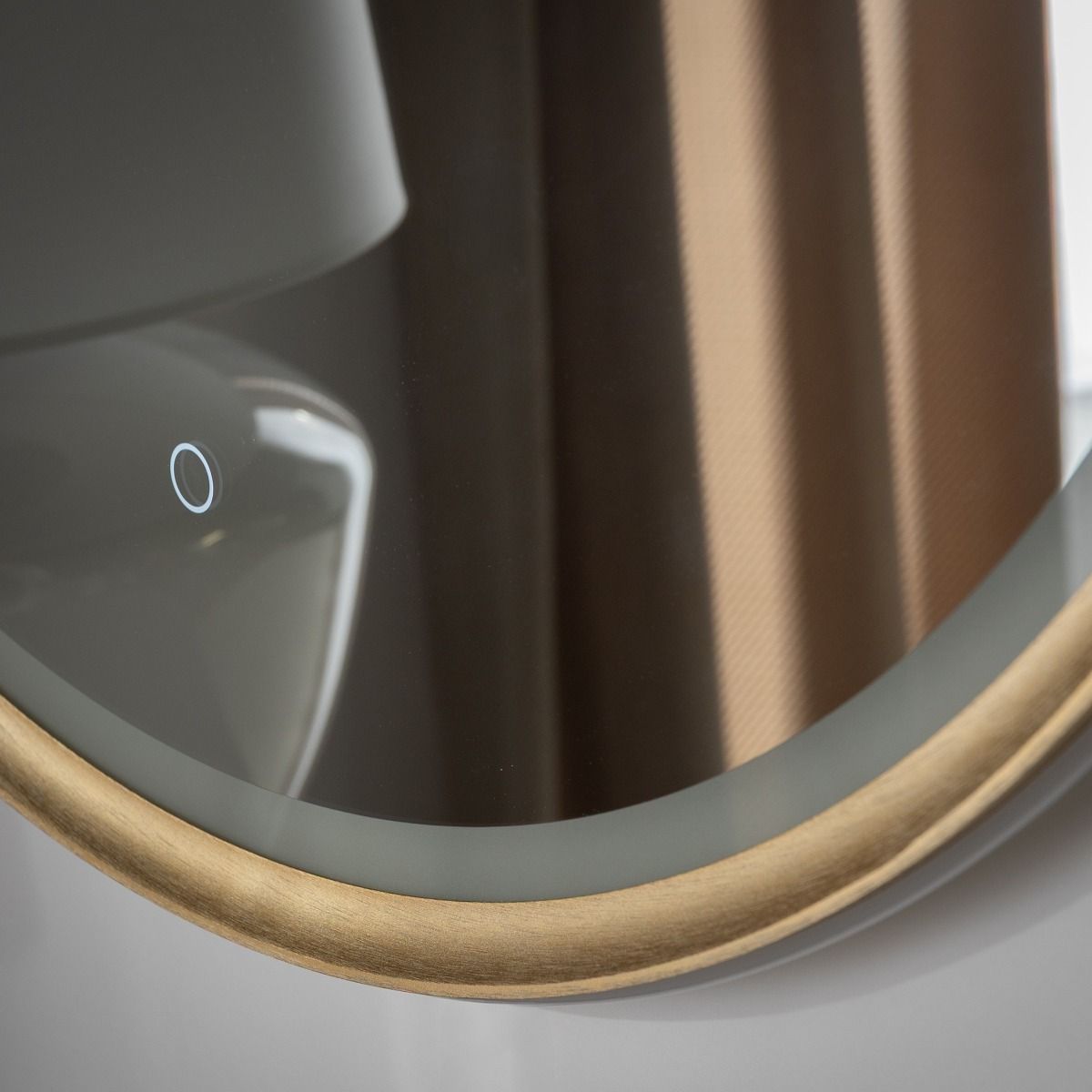 Specchio Con Luce a LED 3177A 80x80 cm oro
