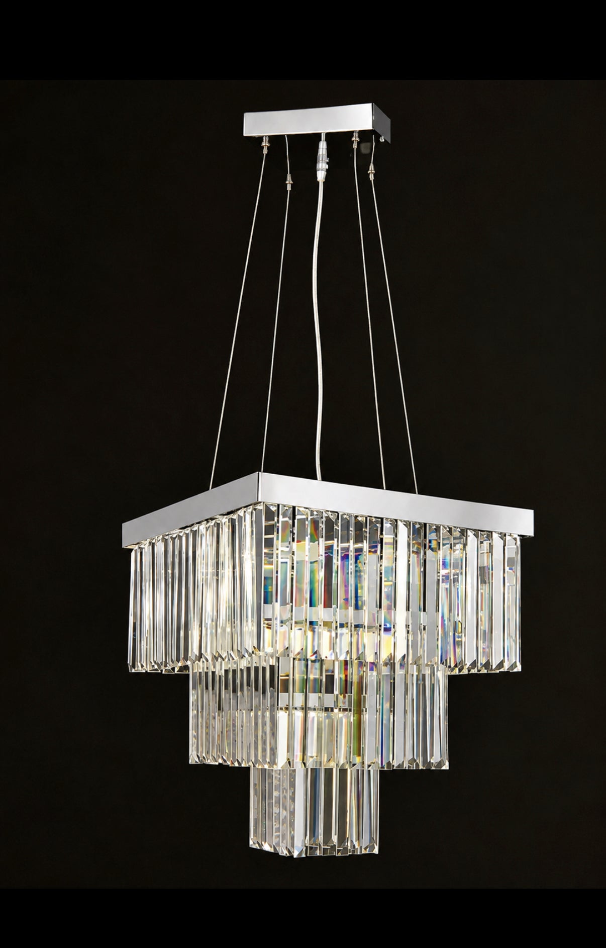 Lampadario In VETRO E CRISTALLO VIDIA D55