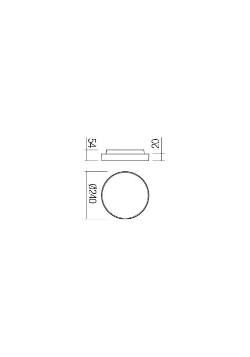 DISCUS 90064 REDO GROUP applique per esterno a LED 3000k