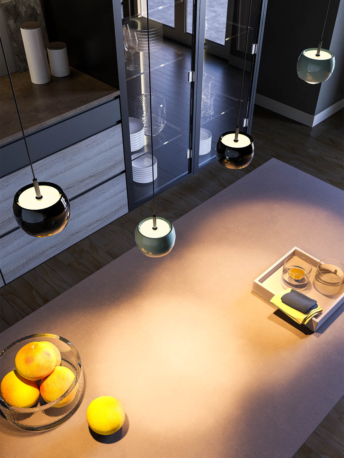 Sospensione a LED integrato Aves