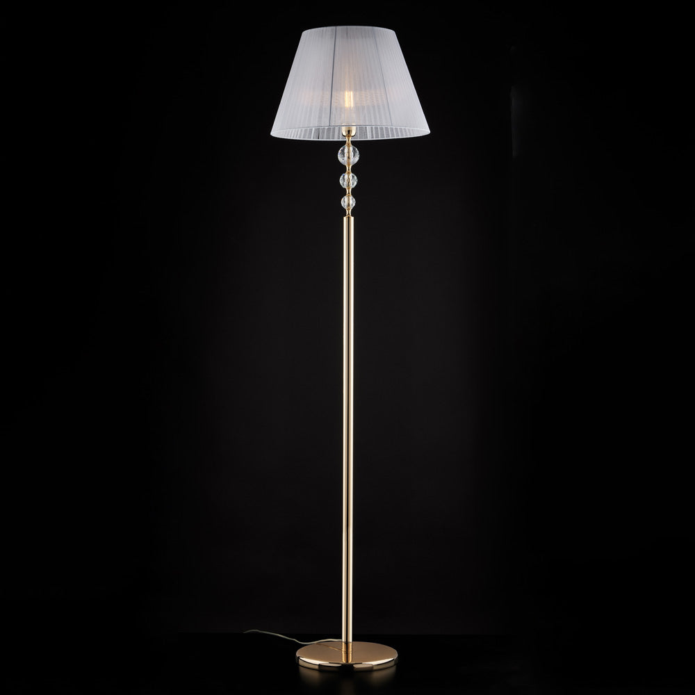 RUBEN BL267-PH-OR piantana in oro e cristallo 1 luce dm 45 cm