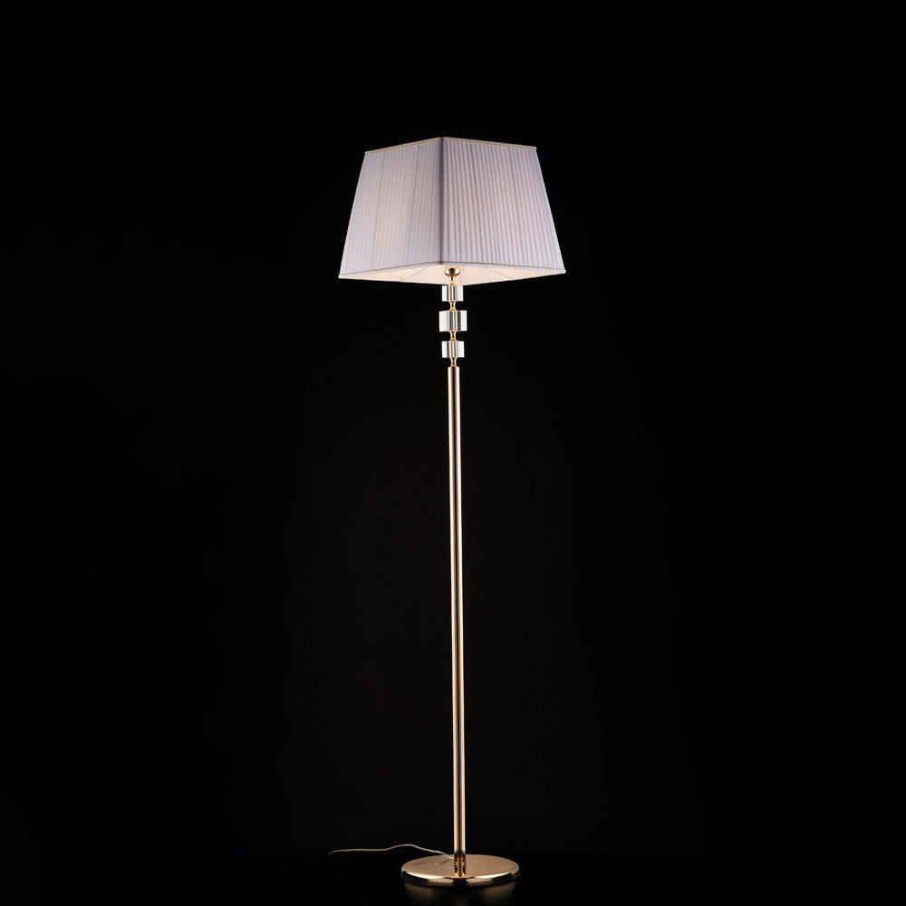 FRANZ BL275-PH-OR piantana in oro e cristallo 1 luce dm 45 cm