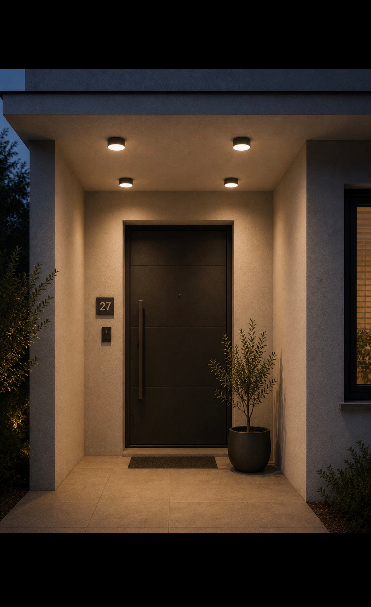 AKRON REDO GROUP plafoniera tonda per esterno LED 9W