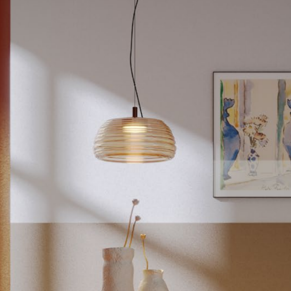 SOSPENSIONE CON DIFFUSORE IN VETRO SOFFIATO REDOGROUP