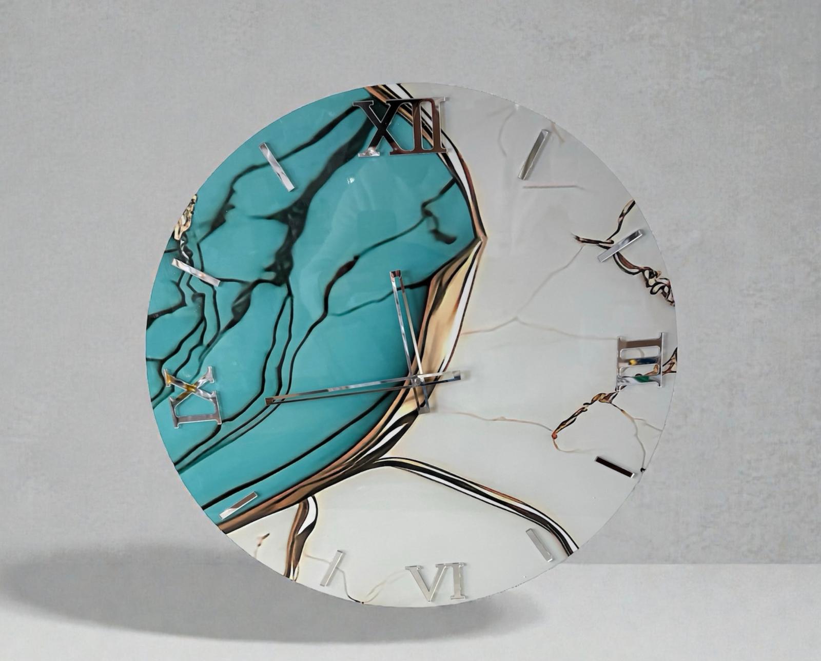 Orologio da parete turchese