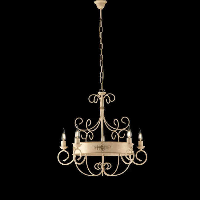 LAMPADARIO IN FERRO BATTUTO BALTIMORA BL-183-AV