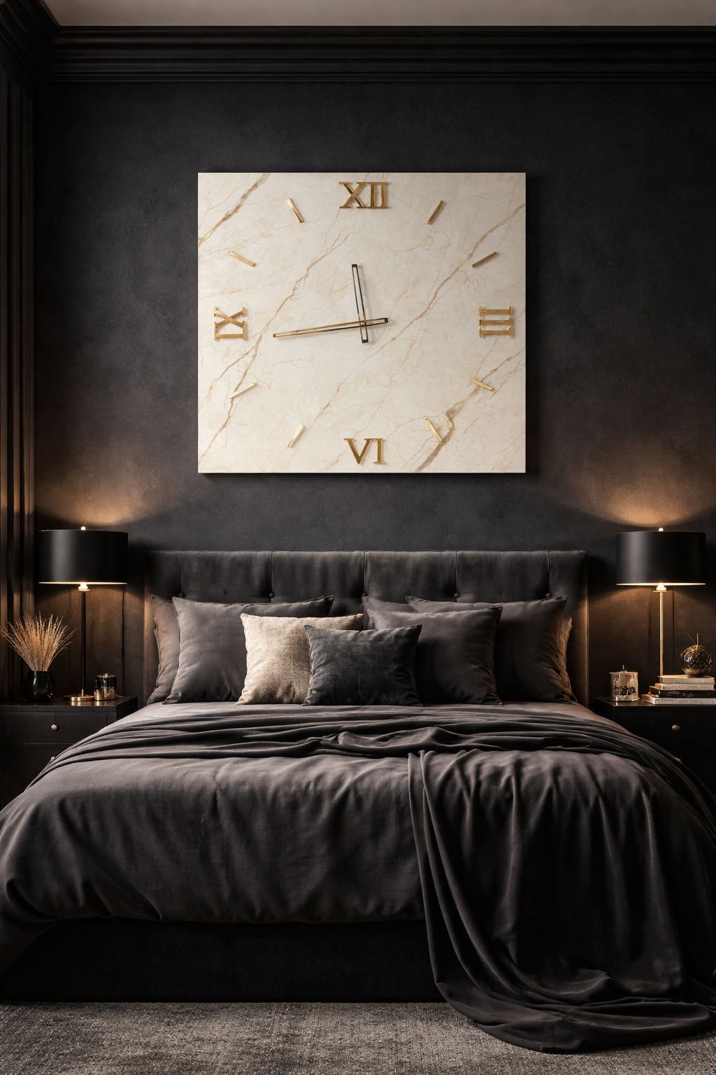 Orologio da parete avorio oro
