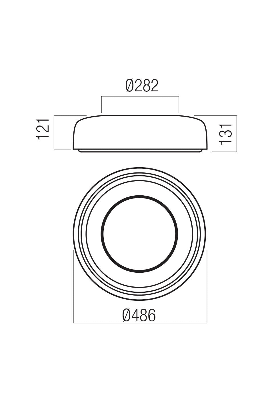 DIP REDO GROUP Plafoniera 48,6 cm CCT 30W IP20