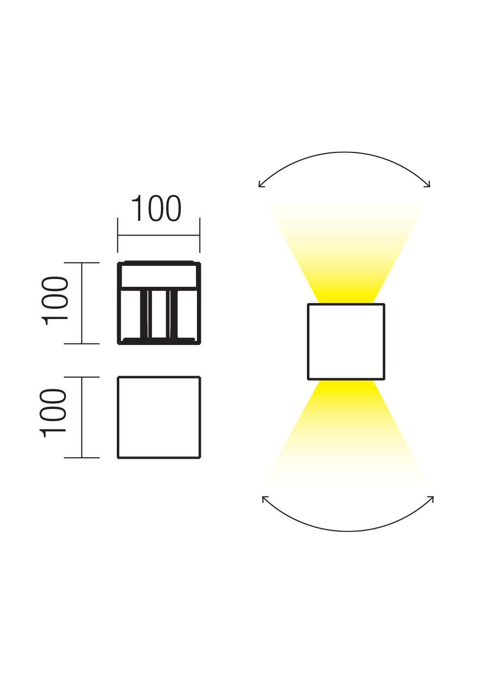 Applique Per Esterno CUBO VARY REDOGROUP 90177