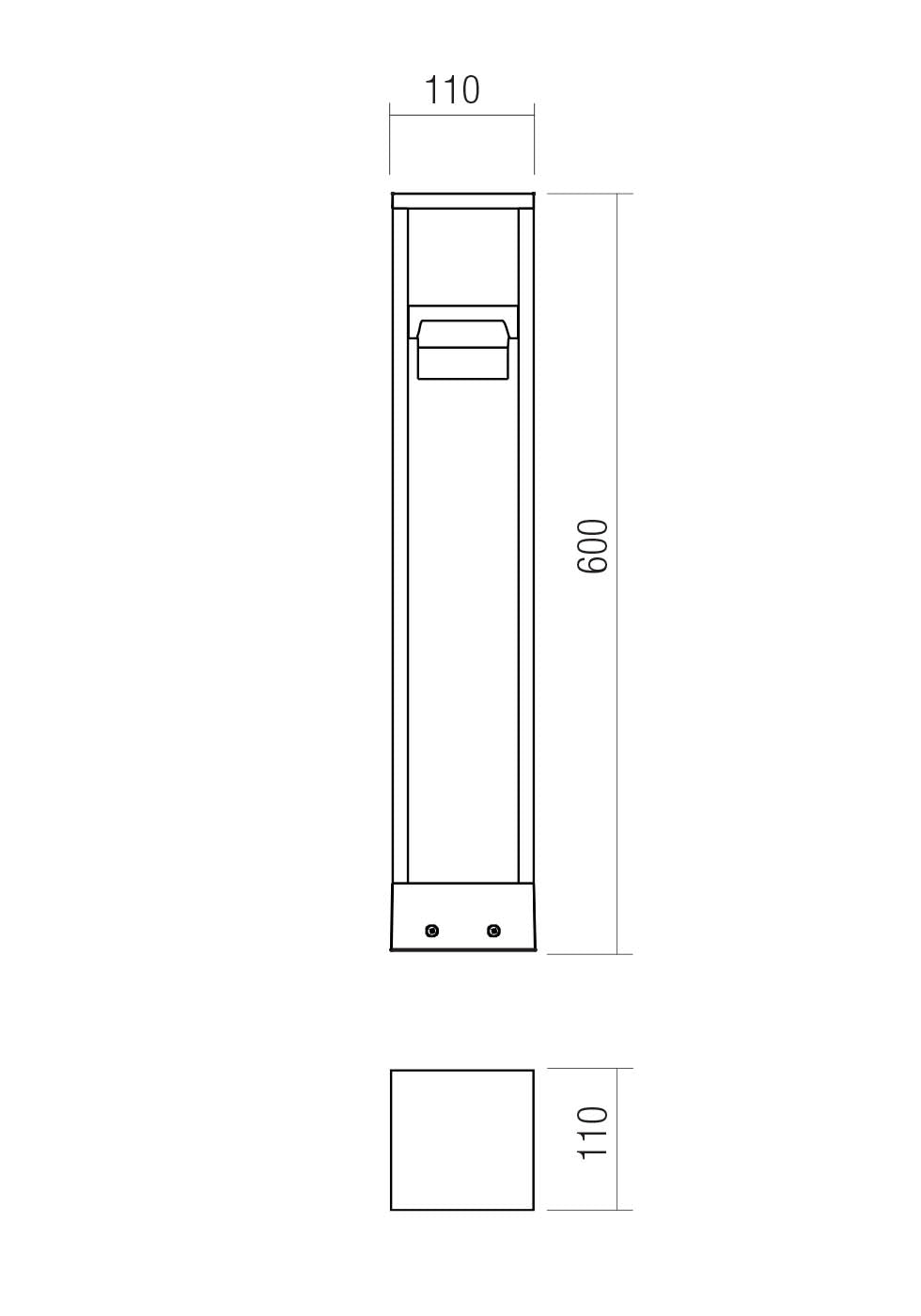 Paletto Per Esterno XROCK REDOGROUP RKB6024UWW DG