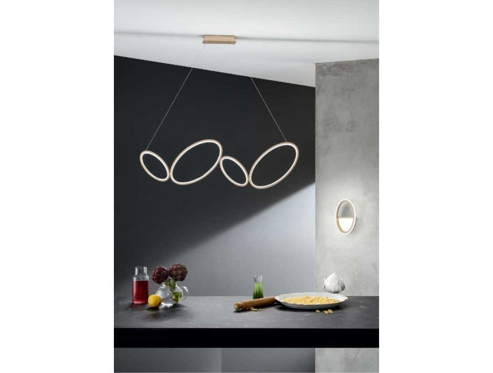 SOSPENSIONE RICE CON LED INTEGRATO ONDALUCE