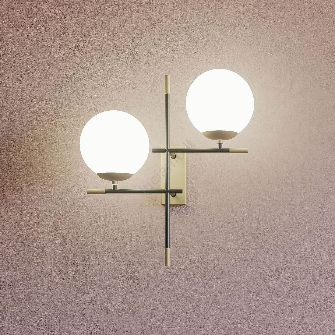 Lampada da Parete applique 2 Luci Essential